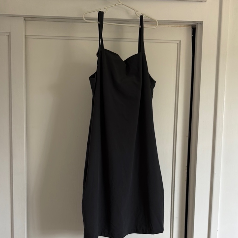 Black Mini Slip Dress with Sweetheart Neckline